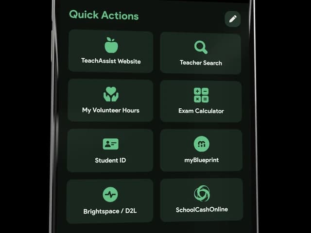 Quick actions